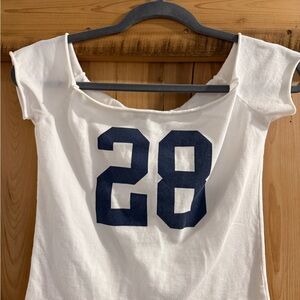 John Galt 28 White Crop Top